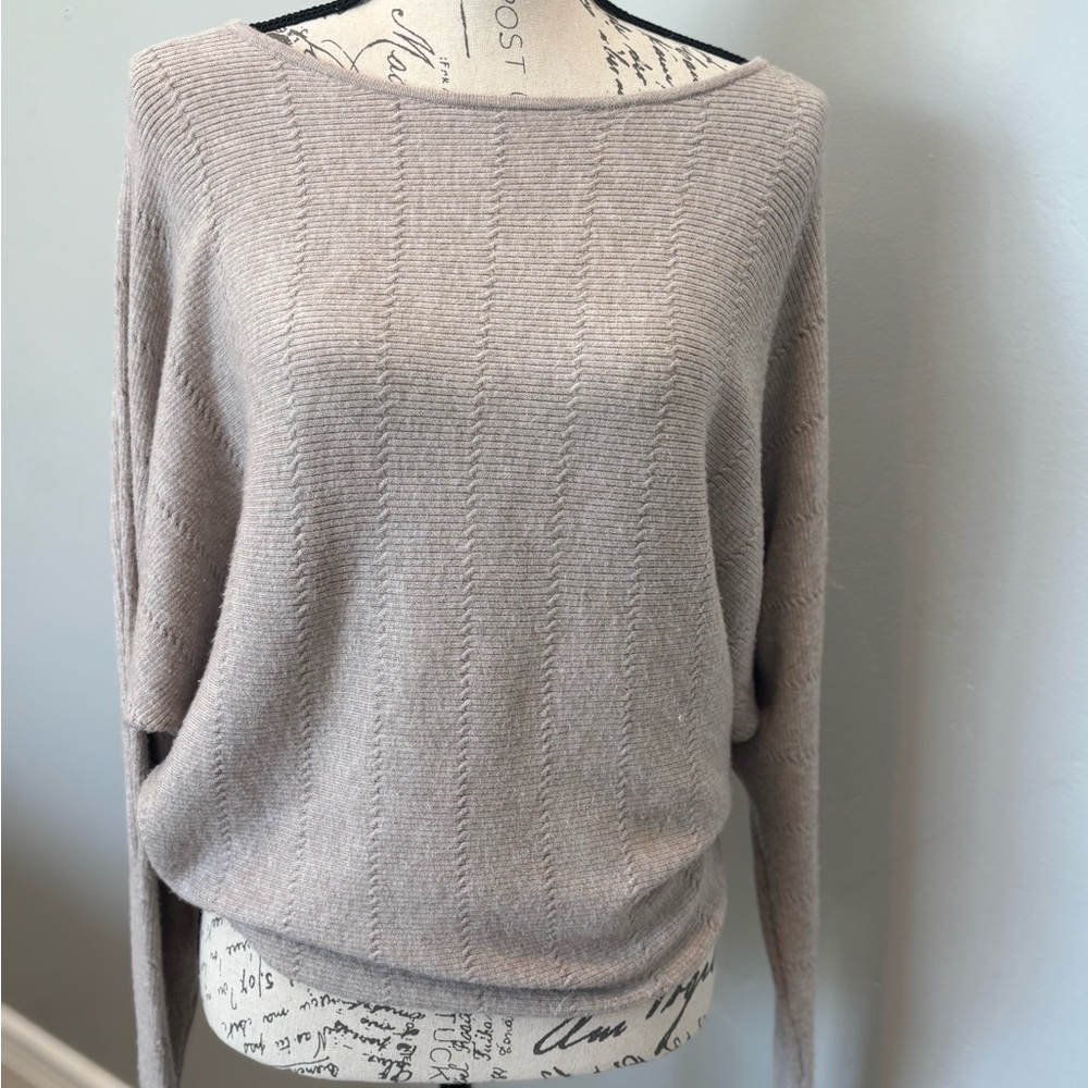 Cyrus Taupe Soft Knit Top - Picture 2 of 5